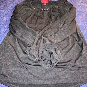 Jennifer Lopez black with chain and cutouts